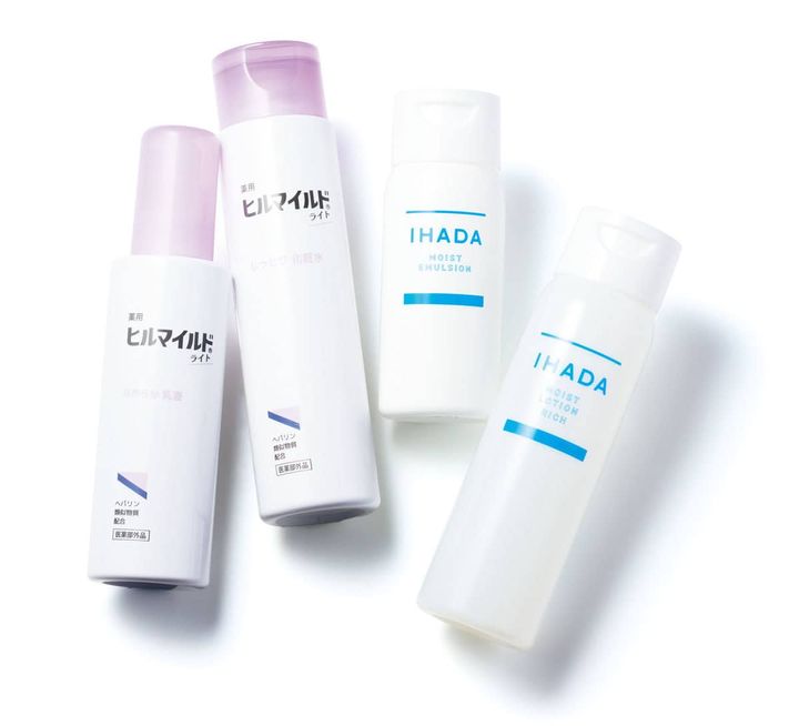 イハダ 薬用うるおいローション&エマルジョン、ヒルマイルドライト しっとり化粧水&なめらか乳液