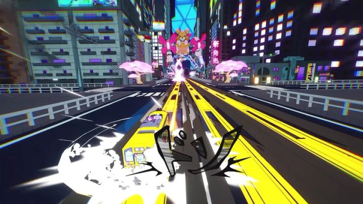 ネオン輝く夜の都市ステージ