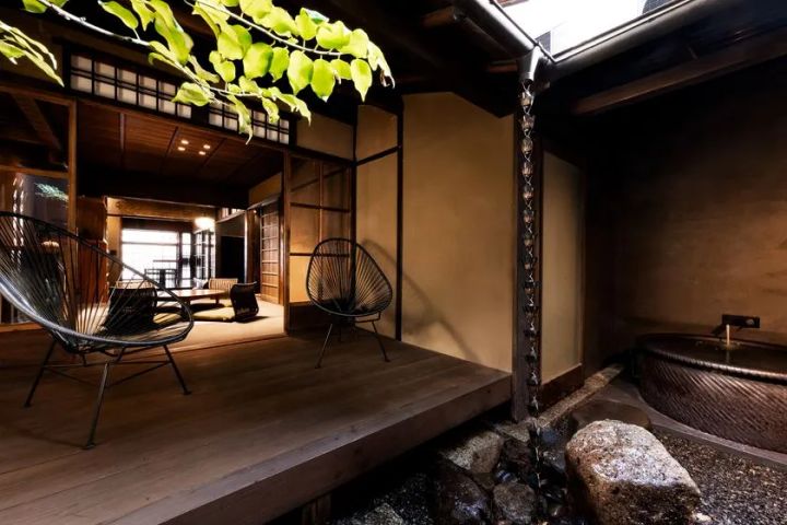 鈴 京都御所南 喜承庵 テラス・露天風呂