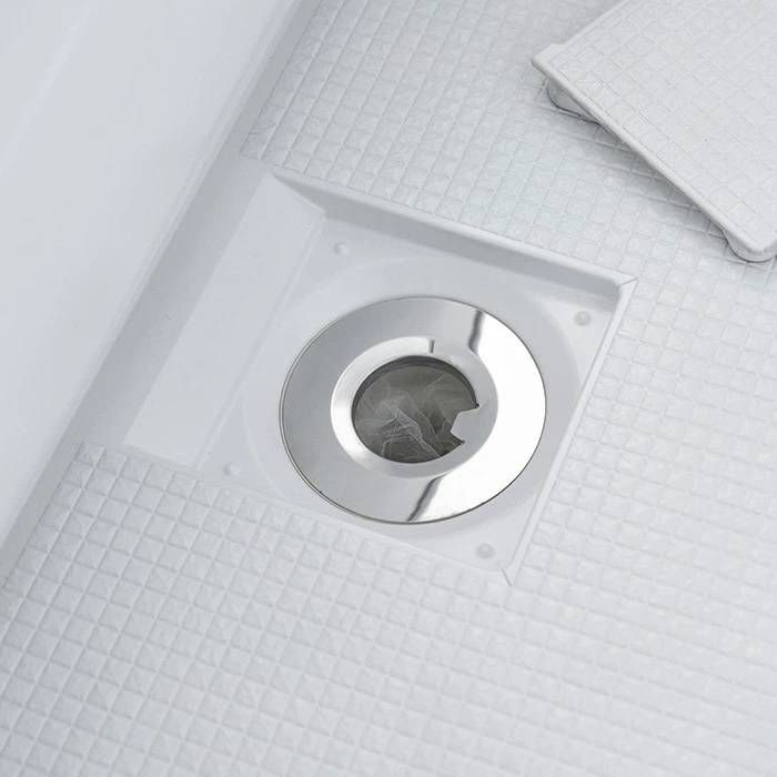 山崎実業tower 水切りネットが交換しやすいお風呂の排水口ネットホルダー