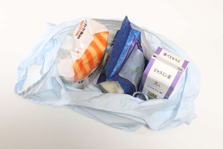 チャーム付エコバッグ、ボストン風、BL（リカちゃん） 使用例