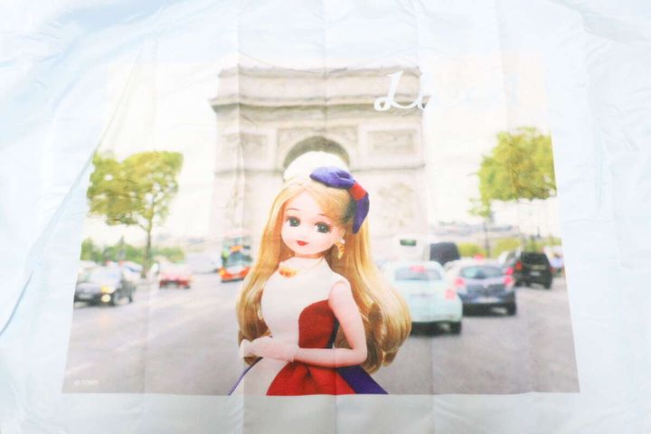 チャーム付エコバッグ、ボストン風、BL（リカちゃん） デザイン