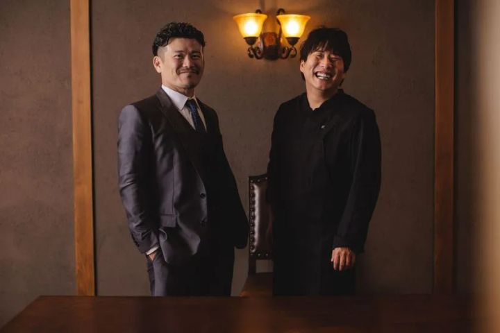 PLEIN代表 中尾太一氏とシェフのツーショット