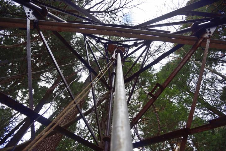 自家源泉の温泉櫓