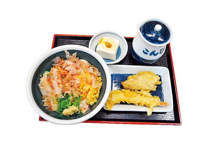 「しょうゆ・天ぷらセット」1100円