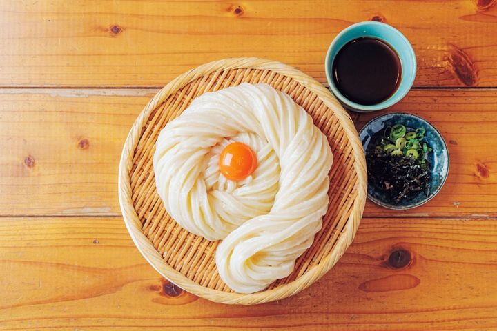 讃岐麺処 山岡の「金卵ざる饂飩」