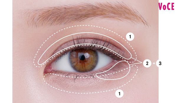 ベージュ＋ラベンダーで出す、透明感と儚げムード