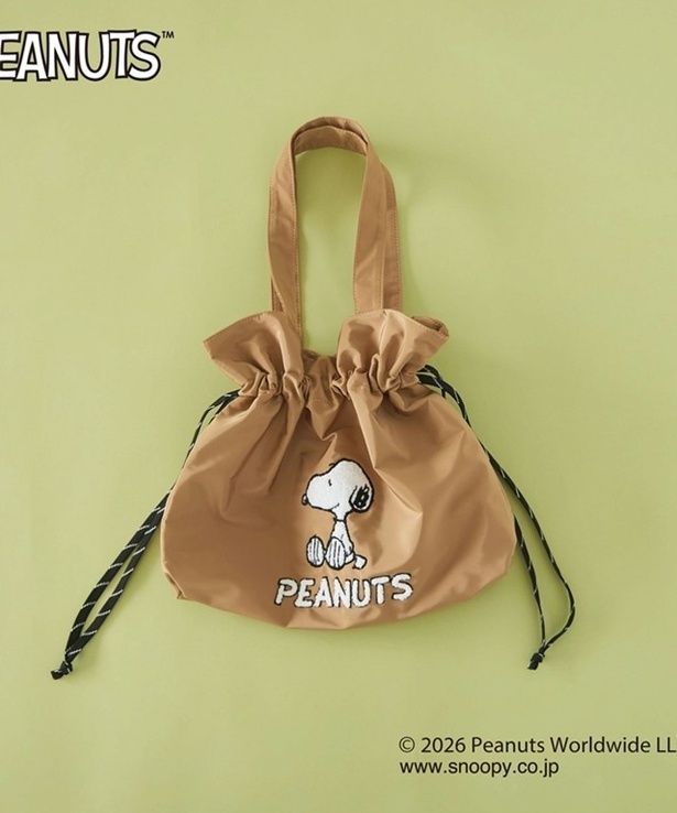 「SNOOPYコラボBAG(CAMEL)」(4400円)