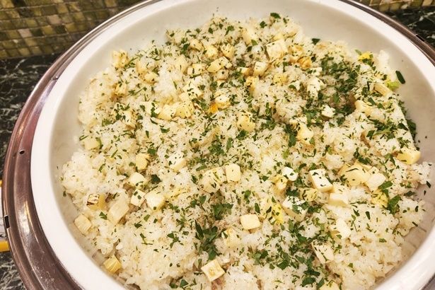 筍と山椒のイタリアン鯛飯