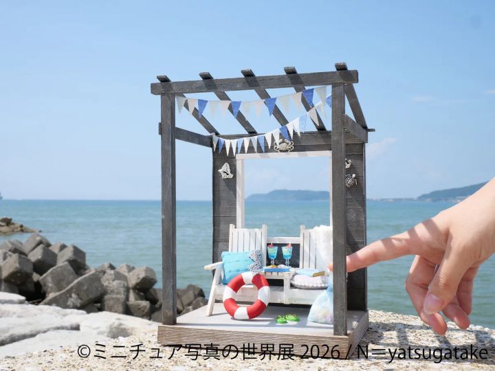 N=yatsugatakeによるミニチュア海の家ジオラマ