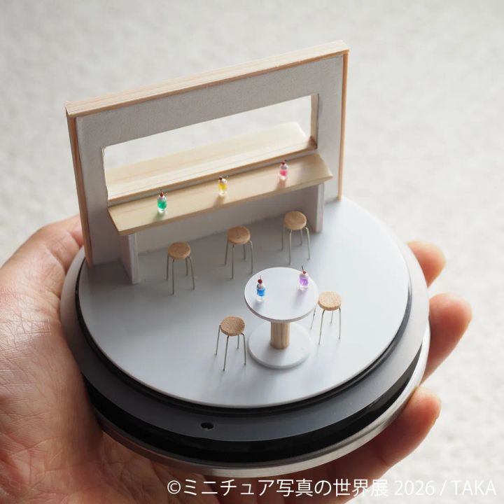TAKAによるミニチュアクリームソーダ喫茶ジオラマ