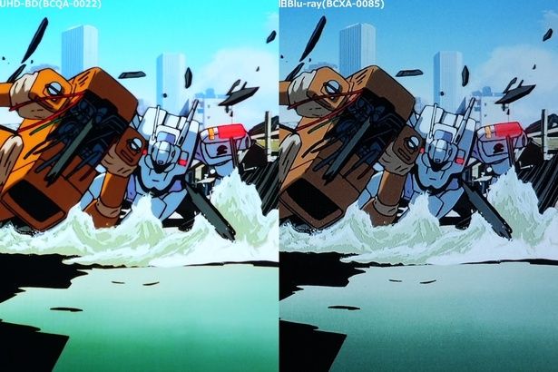 「当時のセル画の色味を表現」していた『パト1』の4Kリマスター。『パト2』はどんな感じ？ [c]1989 HEADGEAR／BANDAI VISUAL／TOHOKUSHINSHA ※画像は編集部にてモニターを撮影したもの