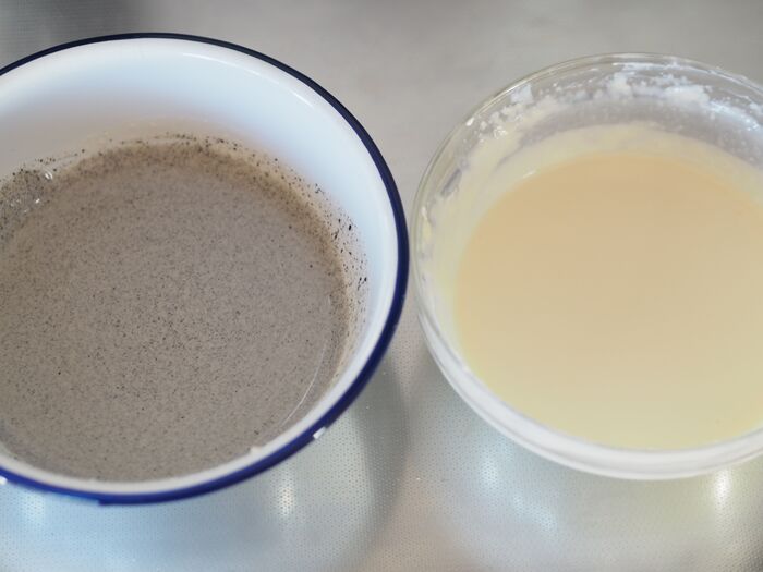 混ぜて流すだけでおしゃれ！『ゼブラ柄チーズケーキ』を作ってみた。難しそうに見えて簡単です♡