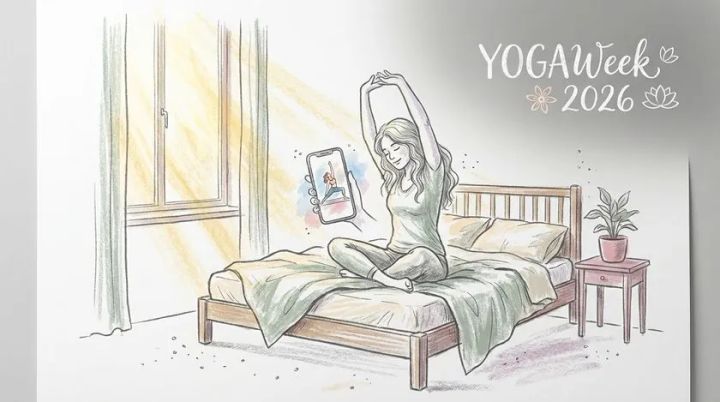 スマホひとつで始められる朝ヨガ体験