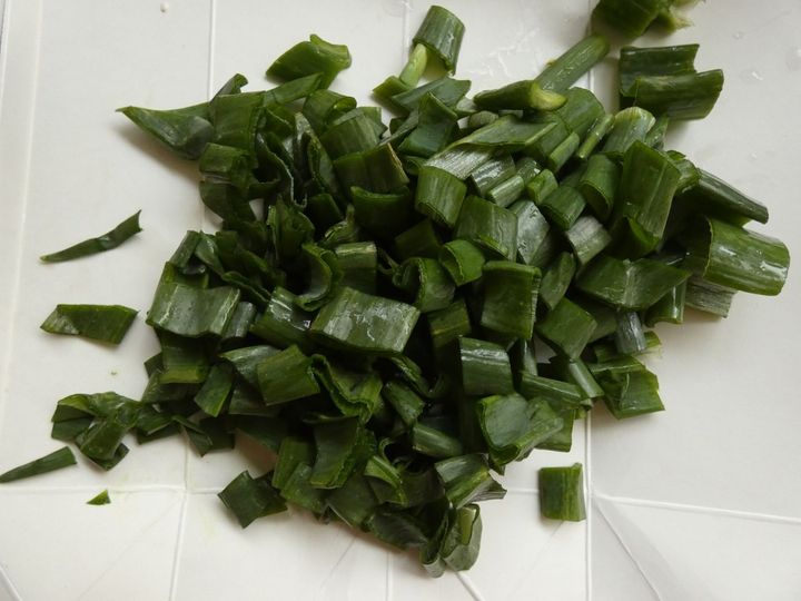 サックサク！「鶏肉と新玉ねぎの葉のかき揚げ」