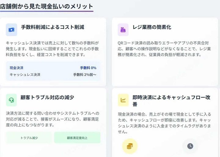 「現金払い」へ回帰する店舗の理由
