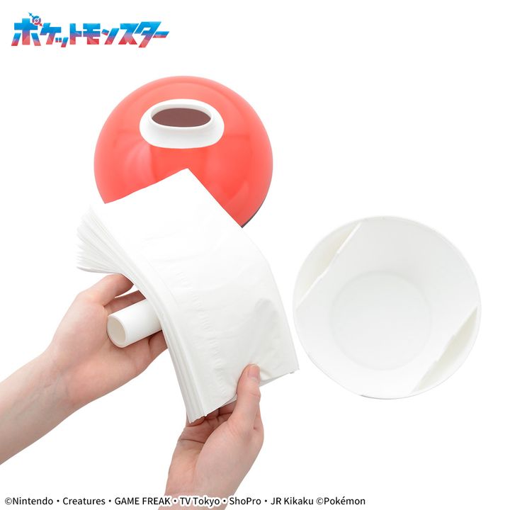 プラチナムザッカモンスターボール風デザインティッシュケース5