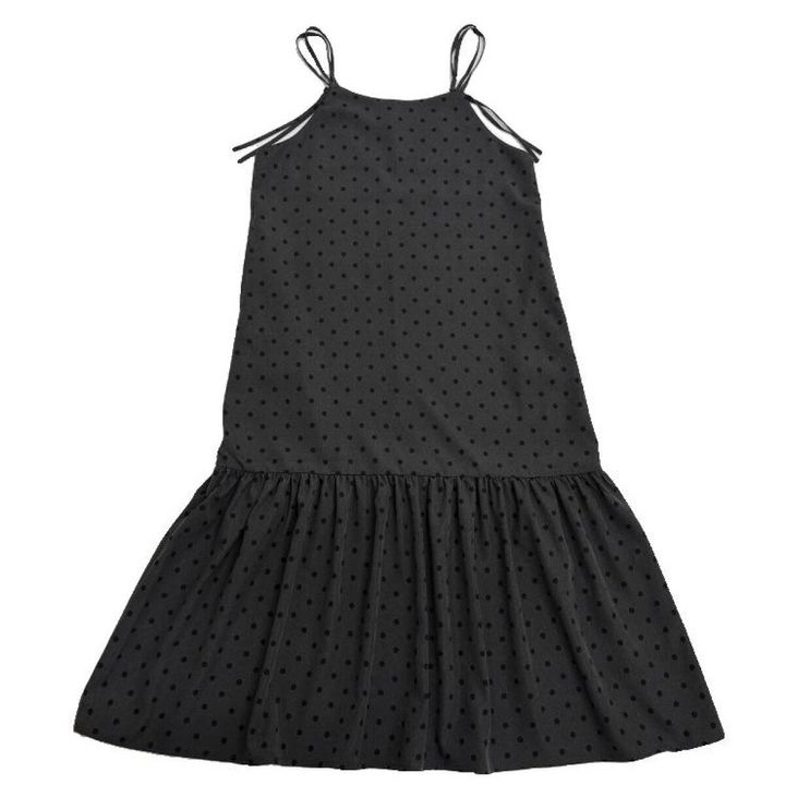 しまむらのドット柄キャミワンピース（kana）