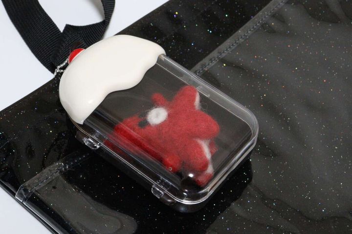 ケースキーホルダー（フロート、茶、モカ、赤） ボールチェーン