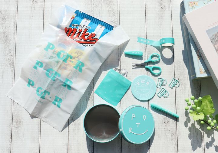 宝島社雑誌付録smart5月号のPOTRの缶ケース入りミニ文具8点セット1