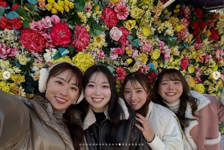 吉田優利、安田祐香・後藤未有・渋沢莉絵留とのプラチナ世代旅！神ショットが続出