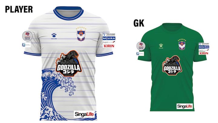 画像: Albirex Niigata Singapore 2026 Kelme “GODZILLA EDITION” Away