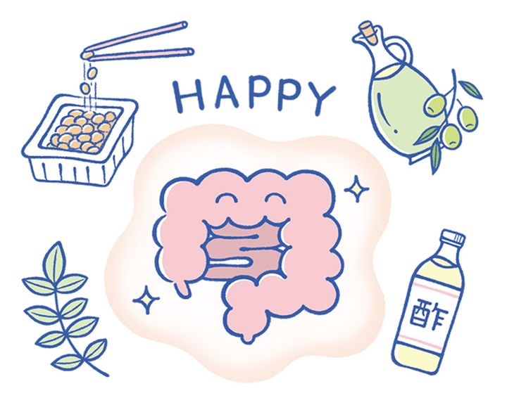 美肌＆腸活！ 納豆×油×酢