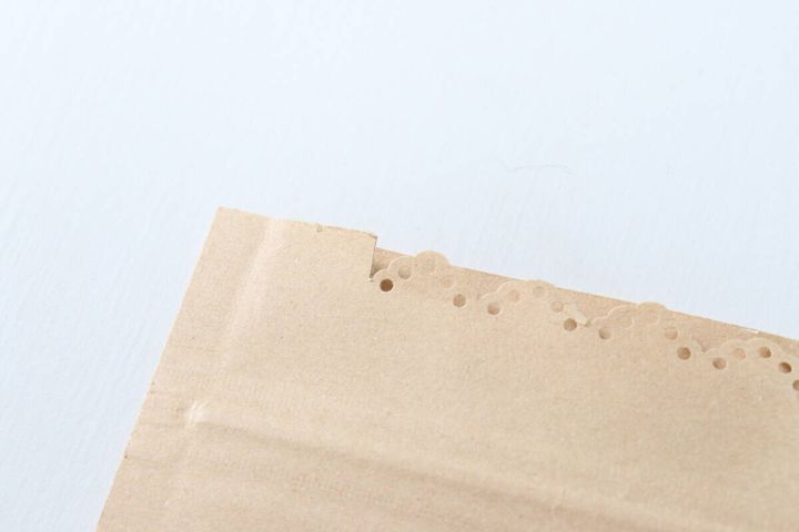 ダイソーのクラフトパンチ（ラインタイプ、レース型）の使用例