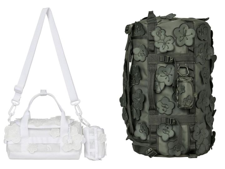 画像: 左「TNF X Cecilie Bahnsen Base Camp Clutch」￥41,250、右「TNF × Cecilie Bahnsen Base Camp Duffel S」￥63,800 出典：The North Face Cecilie Bahnsen 特設サイト