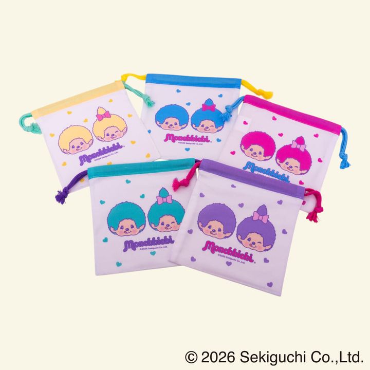 スケーター「モンチッチ」ミステリーボックス 巾着M オモテ