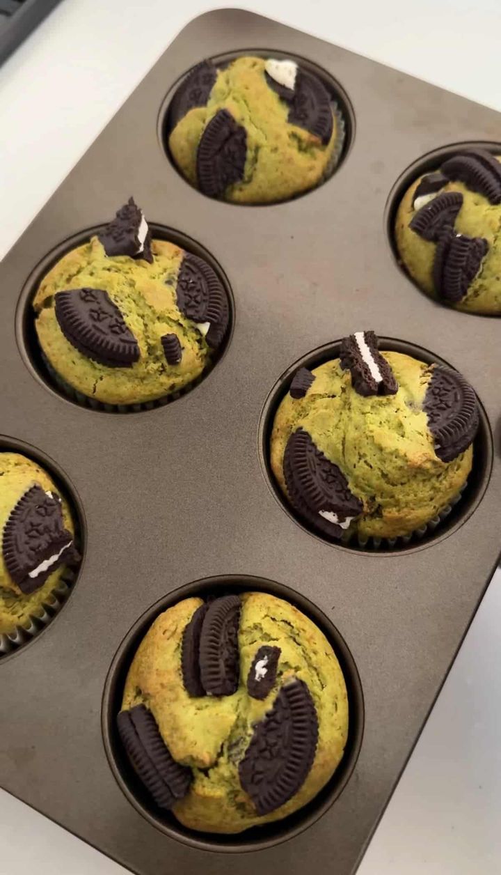 オレオ抹茶マフィン