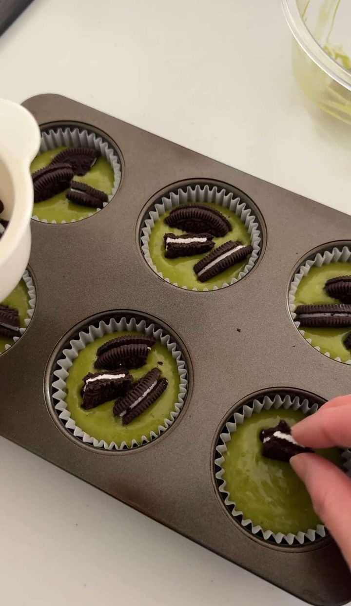 オレオ抹茶マフィン