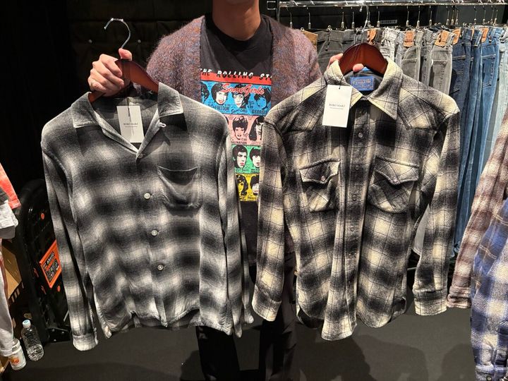 古着 チェックシャツ