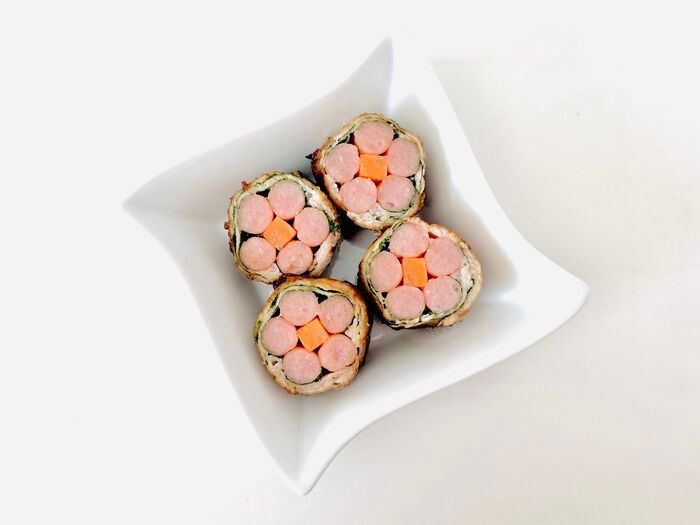 ビジュが大爆発する♡〈ハムの詰め方〉お弁当にテンション上がっちゃう「お花見に最高です…」