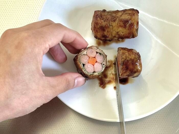 ビジュが大爆発する♡〈ハムの詰め方〉お弁当にテンション上がっちゃう「お花見に最高です…」