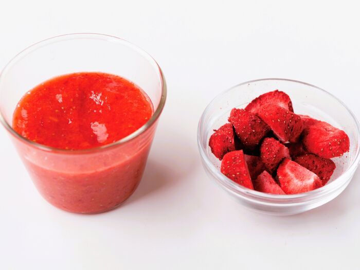 【オイルなし、グルテンなし】イチゴの「ふわふわシフォンケーキ」の作り方。体にやさしくて、太りにくいレシピです♪