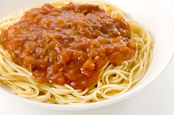 ミートソースパスタにお酢を……？？