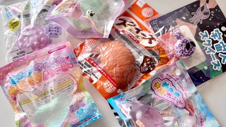 100均のスクイーズ6個買ってみた！親子でハマるムニっと感触♡【ダイソー・セリア・キャンドゥ】