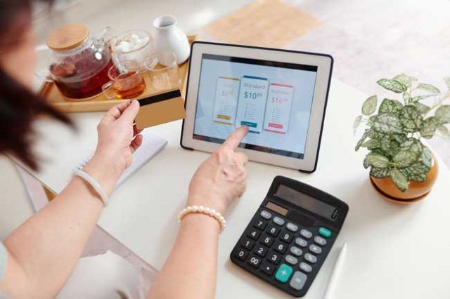 サブスク契約画面