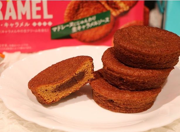 「The CARAMEL」は、キャラメルマドレーヌにじゅんわり生キャラメルソースがIN！濃厚なキャラメルの風味があふれ出す
