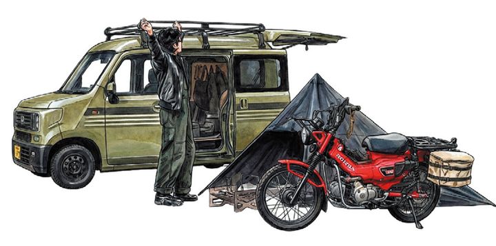 【N-VAN×ハンターカブ】シチュエーションに合わせた「2つの遊び方」