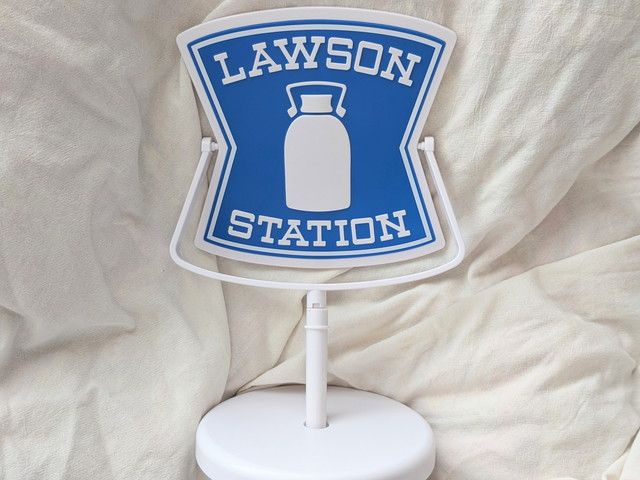 LAWSON ローソンの看板そのまんま卓上ミラー 正面デザイン