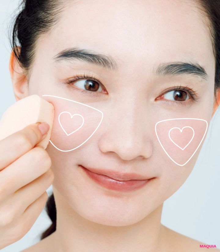 ヘア＆メイク 長井かおりさん監修 多幸感ベースメイク クリームチークの入れ方