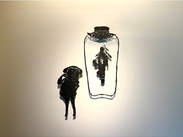 店内のいたるところにミヤケマイさんのアート作品が！