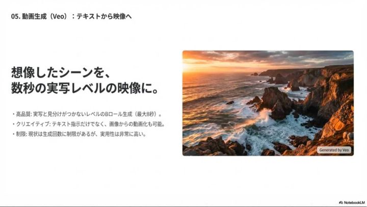 テキストや画像から数秒で実写レベルの動画を生成する