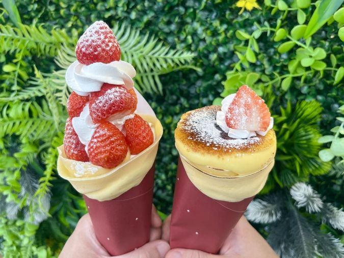 UluuGardensSAGA（うるうガーデンズ佐賀）いちごマウンテンとあまおうミルフィーユブリュレクレープ