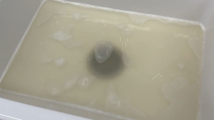 つけ置き後の汚水