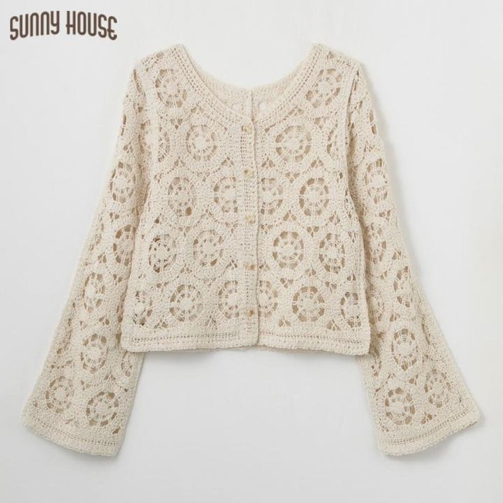 しまむらのレース編みカーディガン（SUNNY HOUSE）