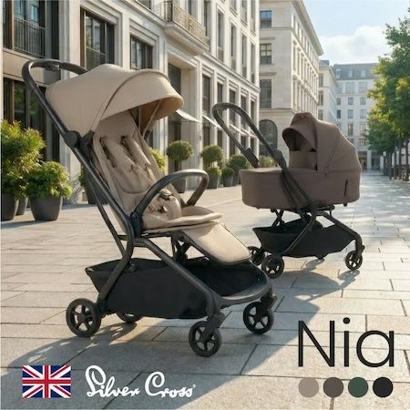スマートな移動と快適な寝心地を両立。Silver Crossの革新的なベビーカー「Nia」