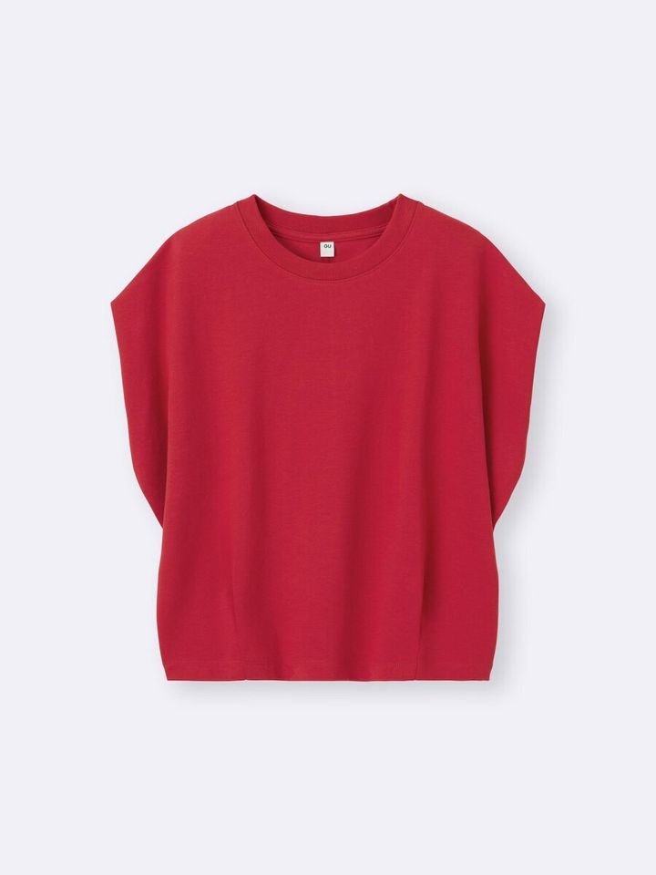 2026gu春大人女性おすすめ赤ドライウエストタックT